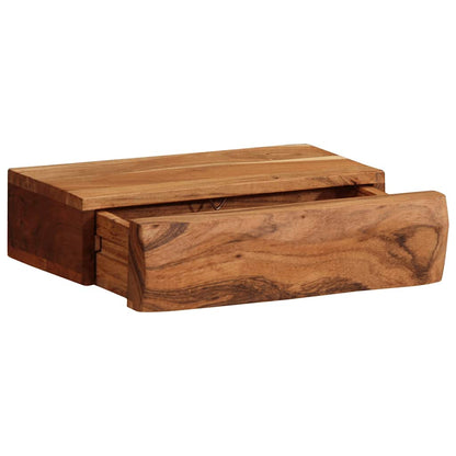 vidaXL Wandregale 2 Stk. 30x17x8 cm Massivholz Akazie