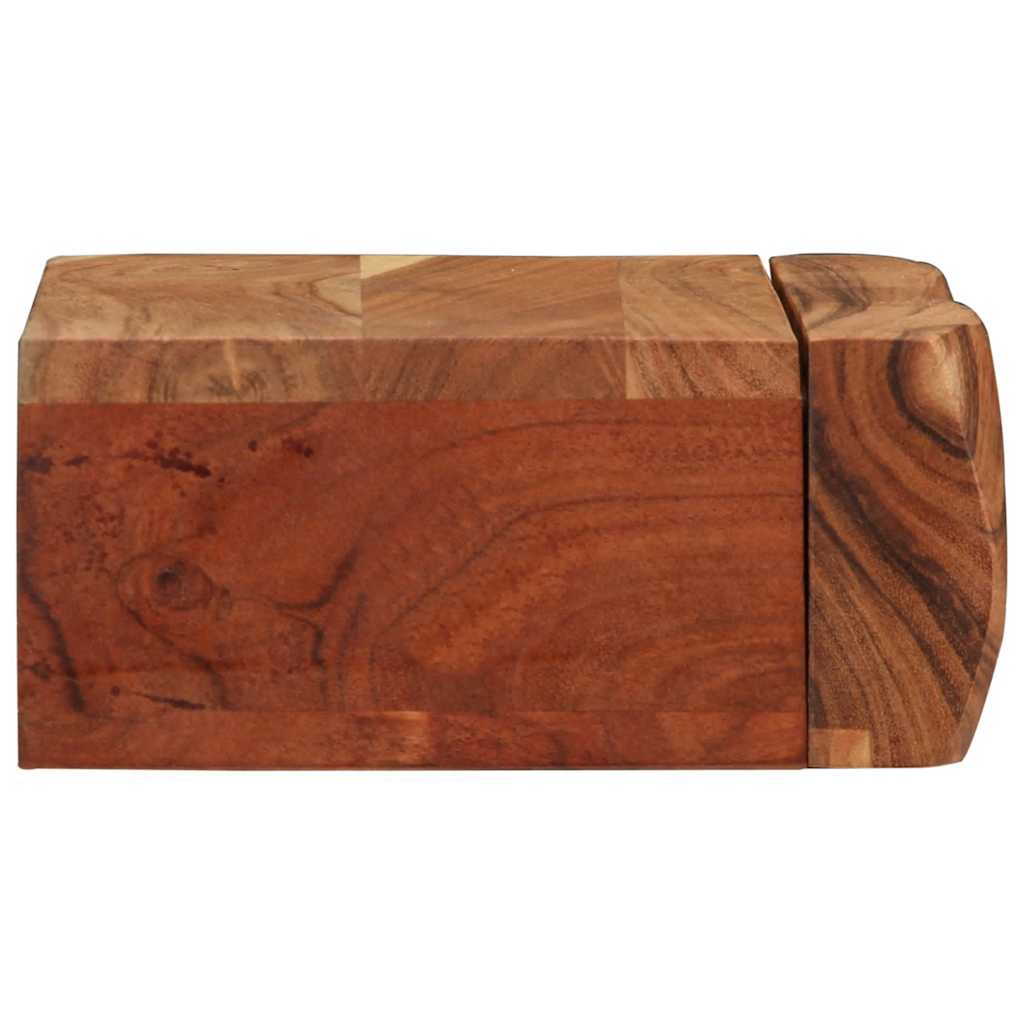 vidaXL Wandregale 2 Stk. 30x17x8 cm Massivholz Akazie
