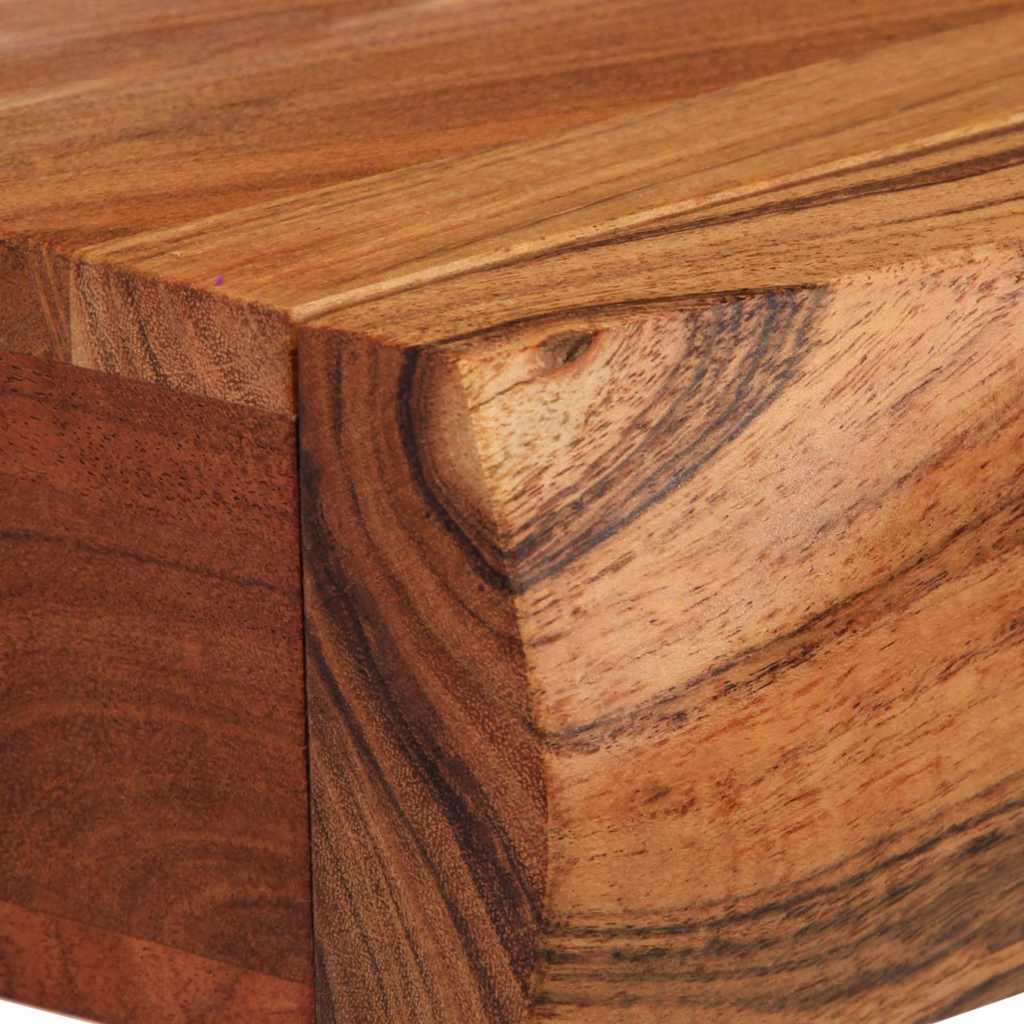 vidaXL Wandregale 2 Stk. 30x17x8 cm Massivholz Akazie