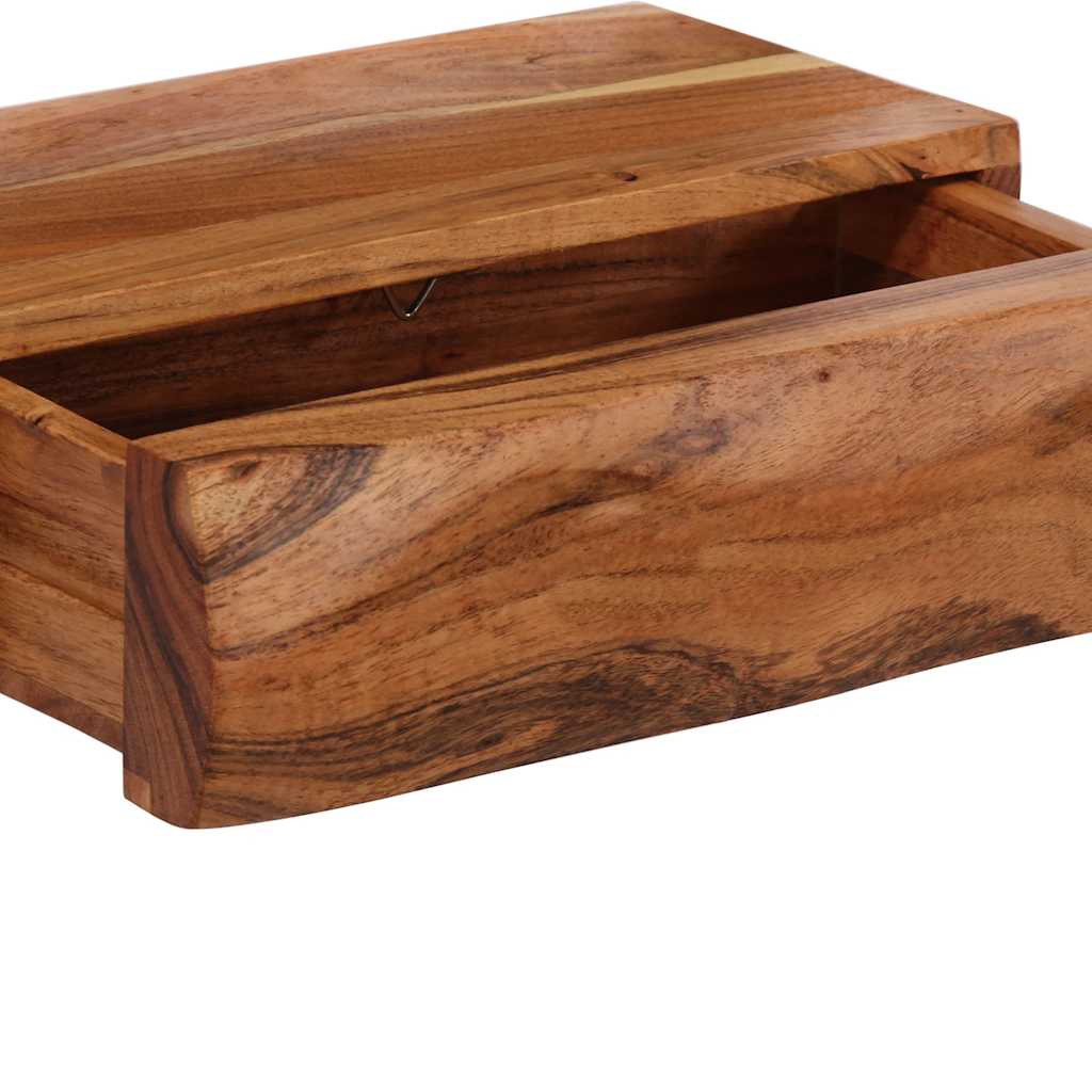 vidaXL Wandregale 2 Stk. 30x17x8 cm Massivholz Akazie