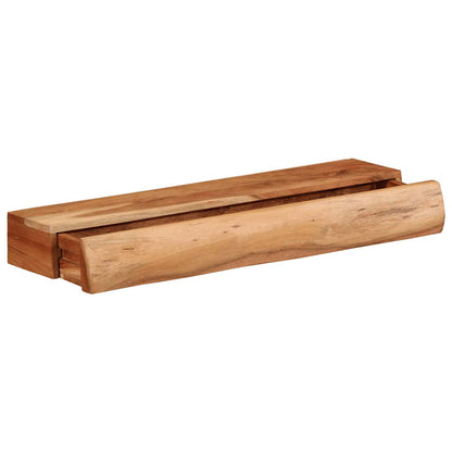 vidaXL Wandregale 2 Stk. 60x17x8 cm Massivholz Akazie