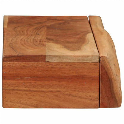 vidaXL Wandregale 2 Stk. 60x17x8 cm Massivholz Akazie