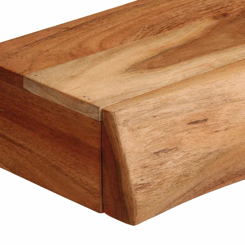 vidaXL Wandregale 2 Stk. 60x17x8 cm Massivholz Akazie