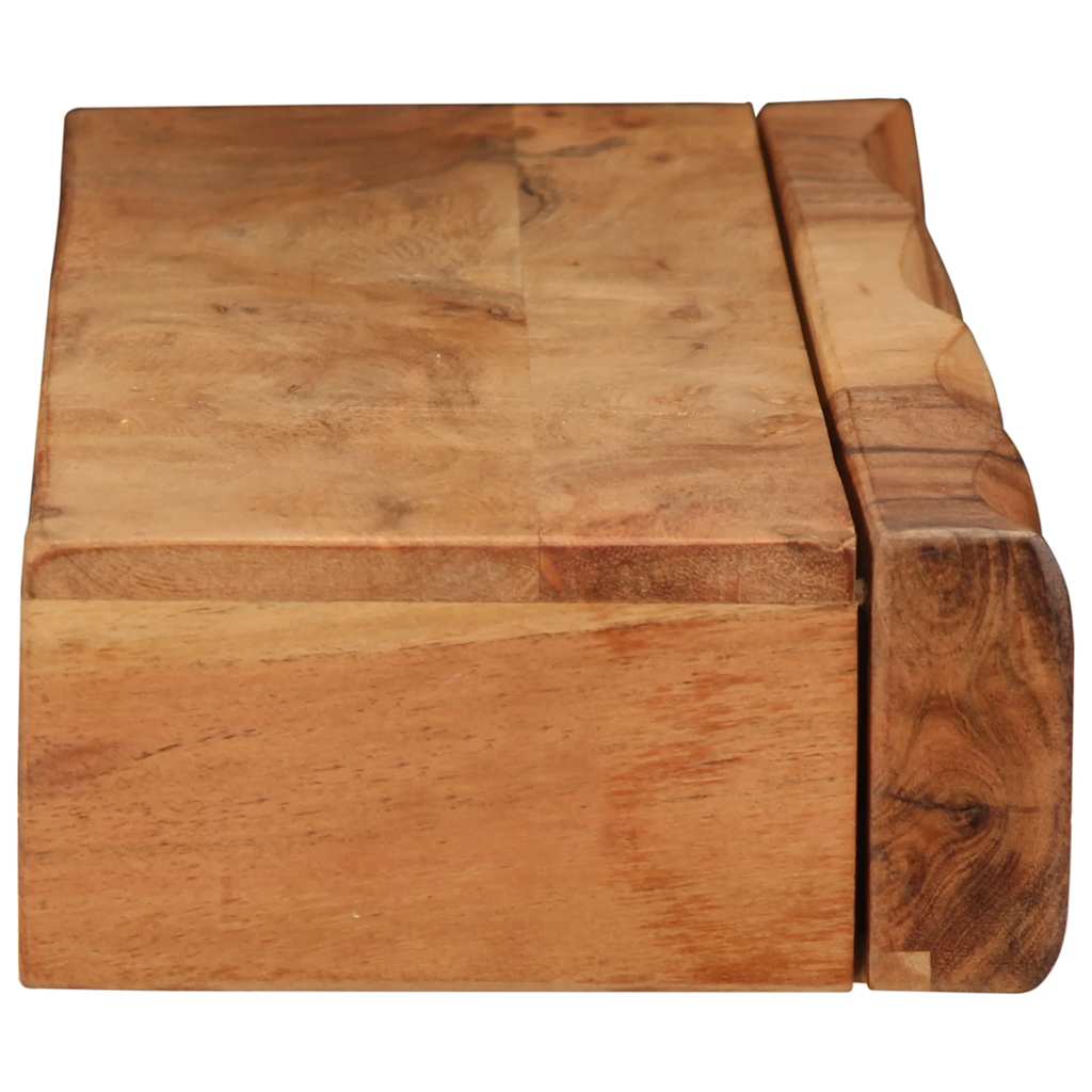 vidaXL Étagères murales 2 pcs 80x17x8 cm Bois d'acacia massif