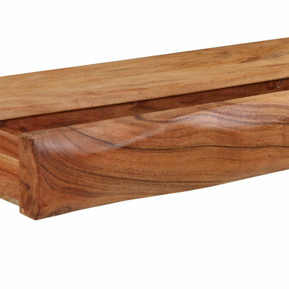 vidaXL Étagères murales 2 pcs 80x17x8 cm Bois d'acacia massif