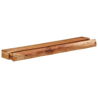 vidaXL Wandregale 2 Stk. 100x17x8 cm Massivholz Akazie