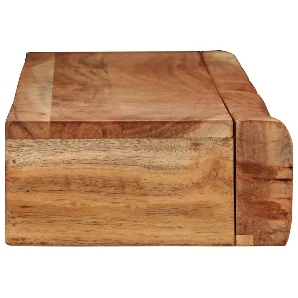 vidaXL Wandregale 2 Stk. 100x17x8 cm Massivholz Akazie