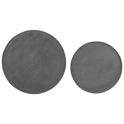 vidaXL Couchtisch 2 Stk. Schwarz Holzwerkstoff