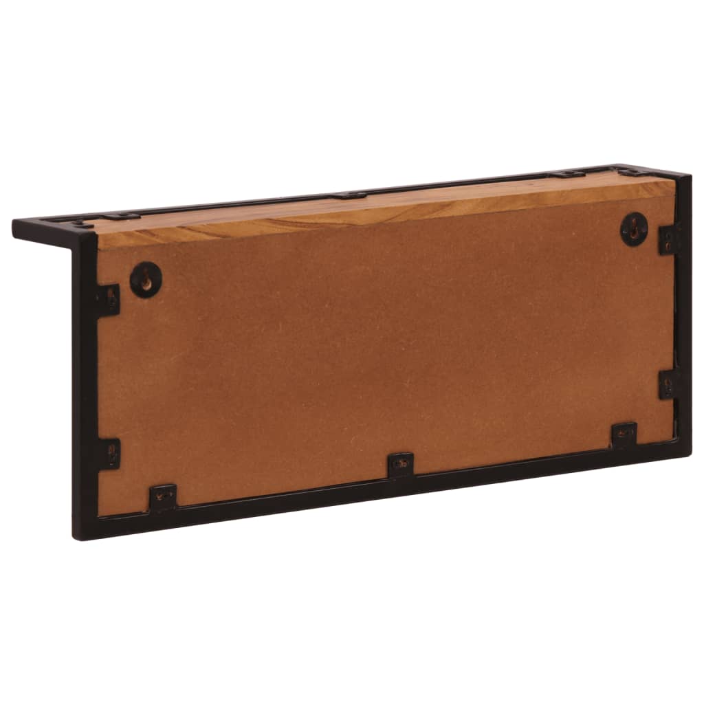 vidaXL Wandgarderobe mit 6 Haken Massivholz Akazie