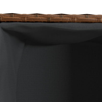 vidaXL Pflanzkübel 2 Töpfe Braun 72x30x32 cm Poly-Rattan