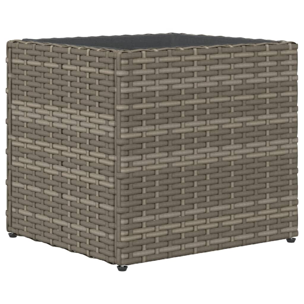 vidaXL Jardinière Gris 36x30x32 cm Résine tressée