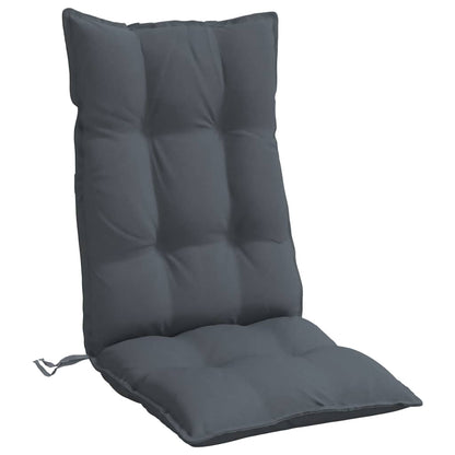 vidaXL Coussins de dossier haut 2 pcs Anthracite Tissu Oxford