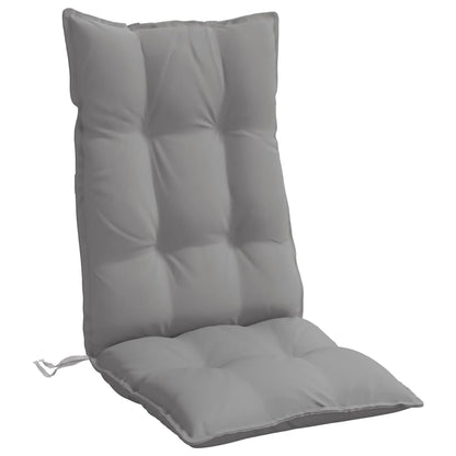 vidaXL Hochlehner-Auflagen 4 Stk. Grau Oxford-Gewebe