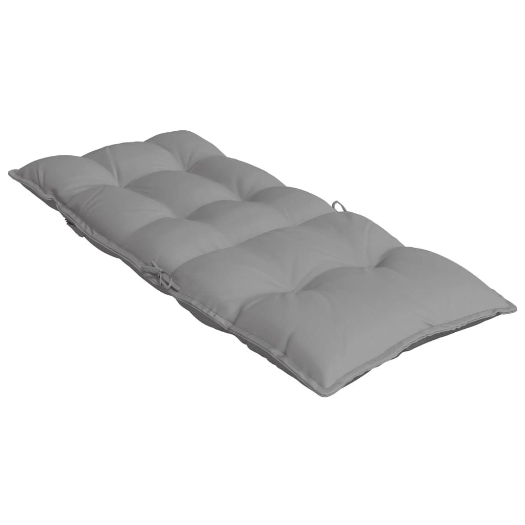 vidaXL Hochlehner-Auflagen 4 Stk. Grau Oxford-Gewebe