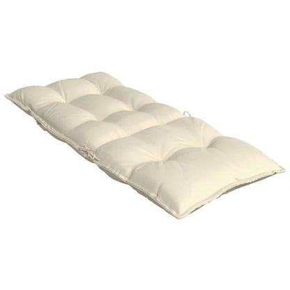 vidaXL Hochlehner-Auflagen 6 Stk. Creme Oxford-Gewebe