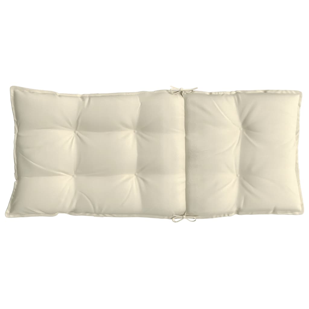 vidaXL Hochlehner-Auflagen 6 Stk. Creme Oxford-Gewebe