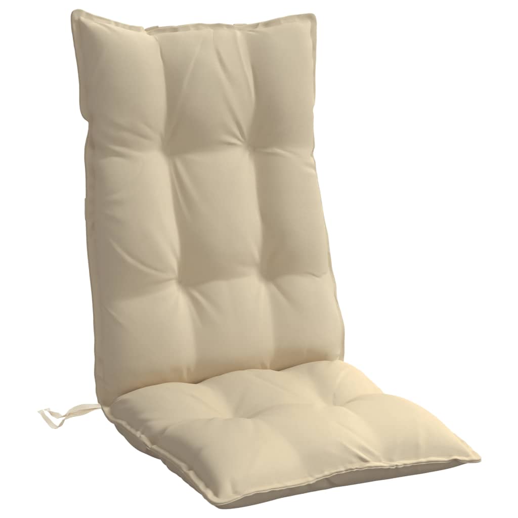 Coussins de dossier haut vidaXL 6 pcs Tissu Oxford beige