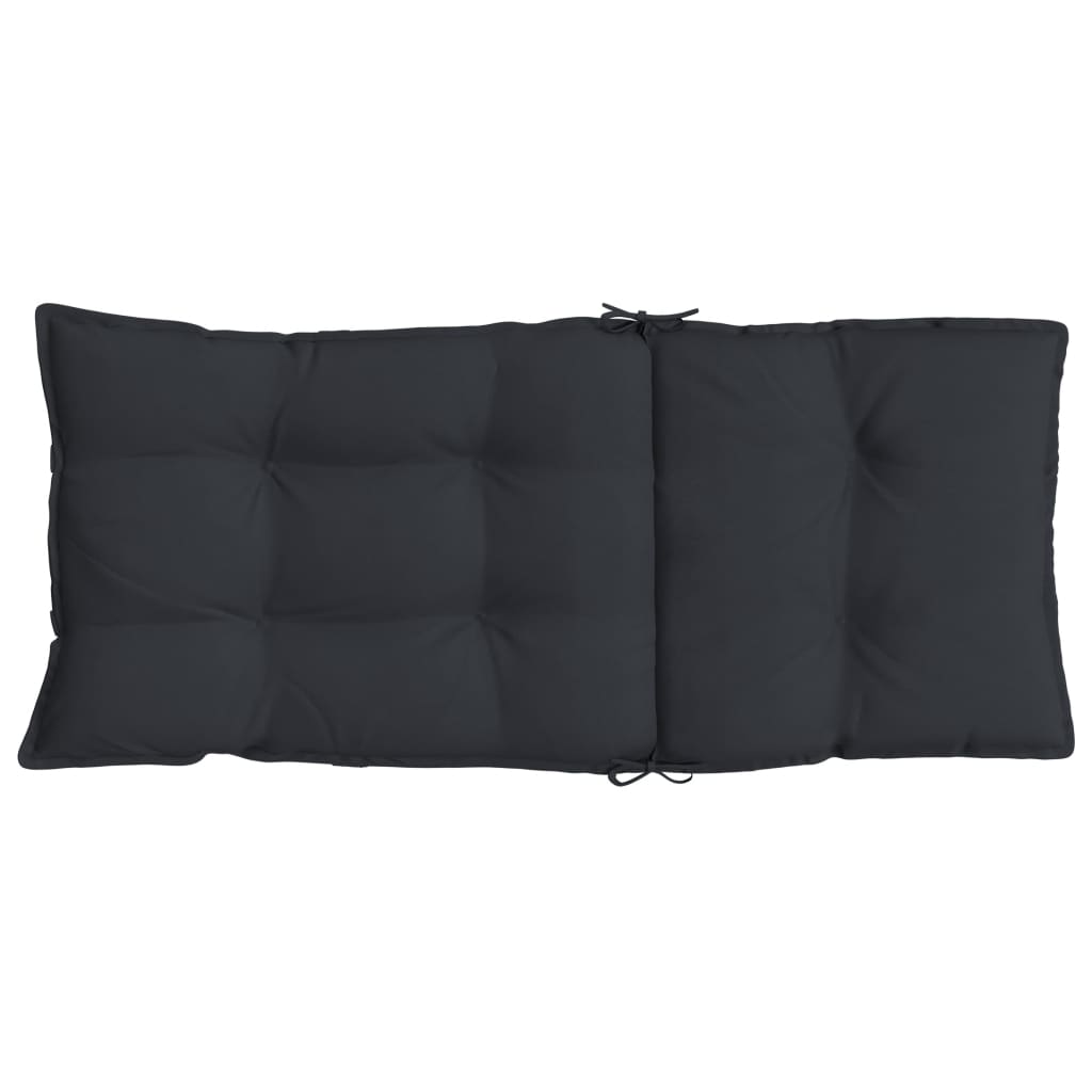 vidaXL Coussins de dossier haut 4 pcs Noir Tissu Oxford
