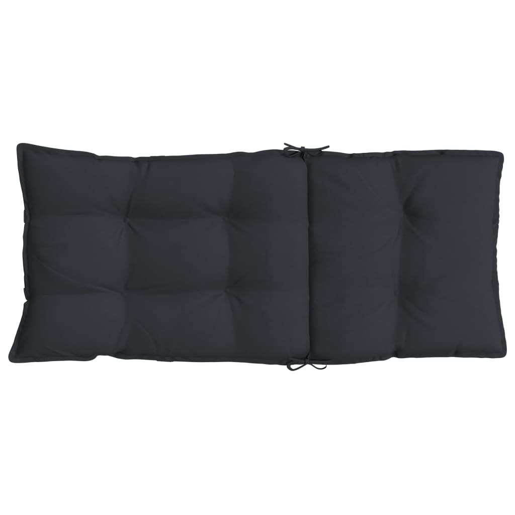 vidaXL Hochlehner-Auflagen 6 Stk. Schwarz Oxford-Gewebe