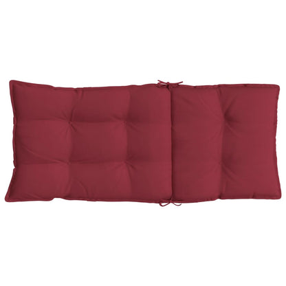 vidaXL Coussins de dossier haut 4 pcs. Rouge bordeaux Tissu Oxford