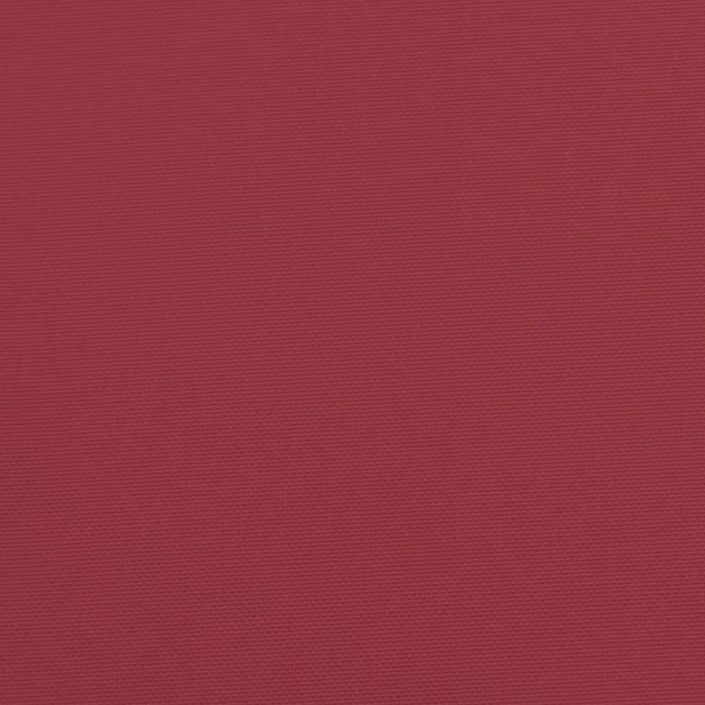vidaXL Coussins de dossier haut 4 pcs. Rouge bordeaux Tissu Oxford