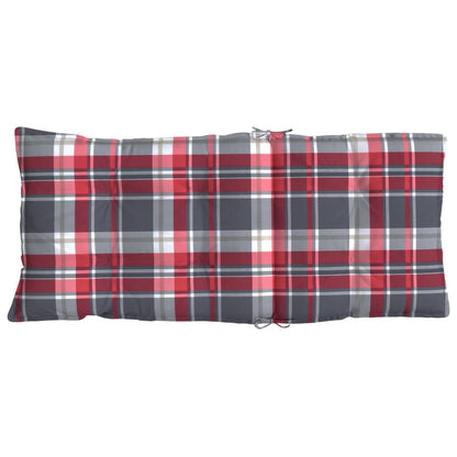vidaXL Coussins de dossier haut 6 pcs Motif à carreaux rouges Tissu Oxford