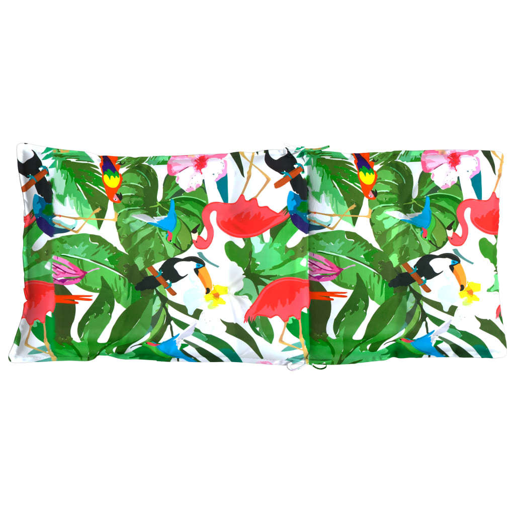 vidaXL Coussins de dossier haut 2 pcs Tissu Oxford multicolore