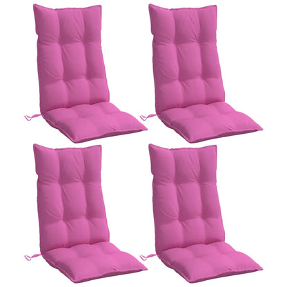vidaXL Hochlehner-Auflagen 4 Stk. Rosa Oxford-Gewebe
