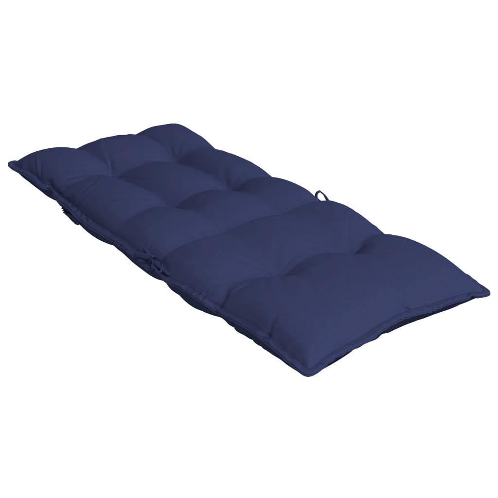 vidaXL Hochlehner-Auflagen 4 Stk. Marineblau Oxford-Gewebe