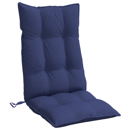 vidaXL Hochlehner-Auflagen 6 Stk. Marineblau Oxford-Gewebe
