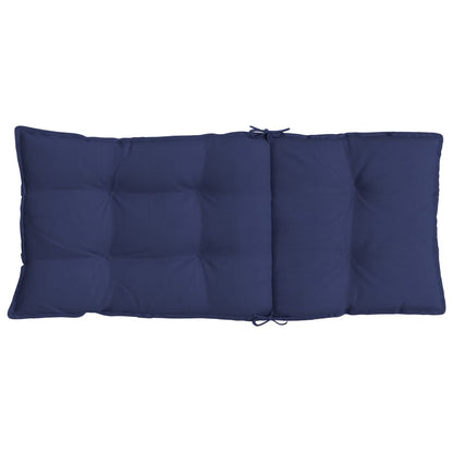vidaXL Hochlehner-Auflagen 6 Stk. Marineblau Oxford-Gewebe
