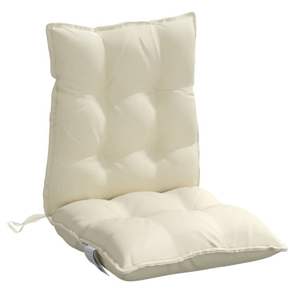 vidaXL Niedriglehner-Auflagen 6 Stk. Creme Oxford-Gewebe