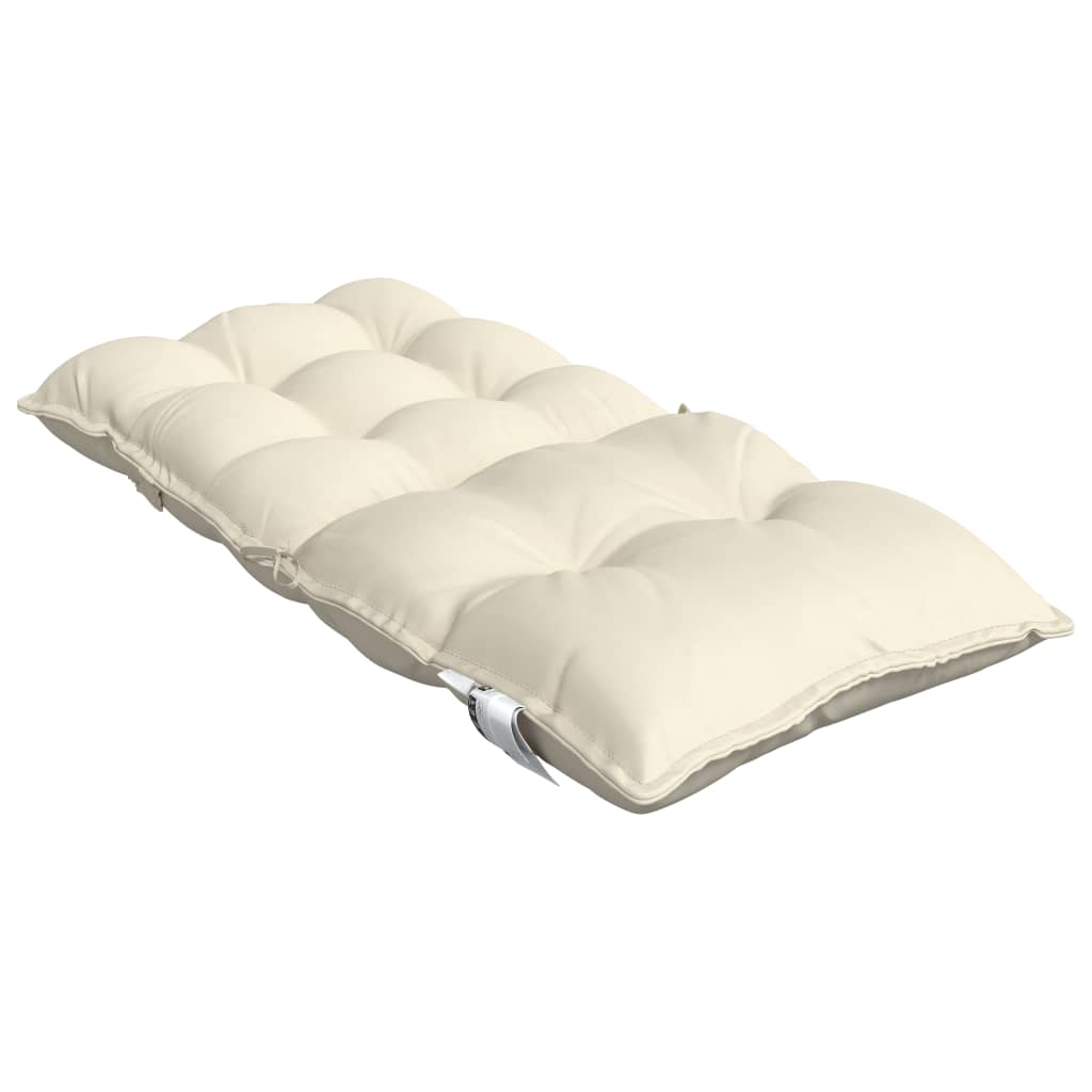vidaXL Niedriglehner-Auflagen 6 Stk. Creme Oxford-Gewebe