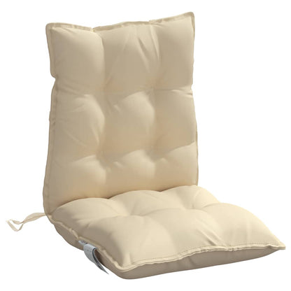 vidaXL Coussins pour chaises basses 2 pcs. Tissu Oxford beige
