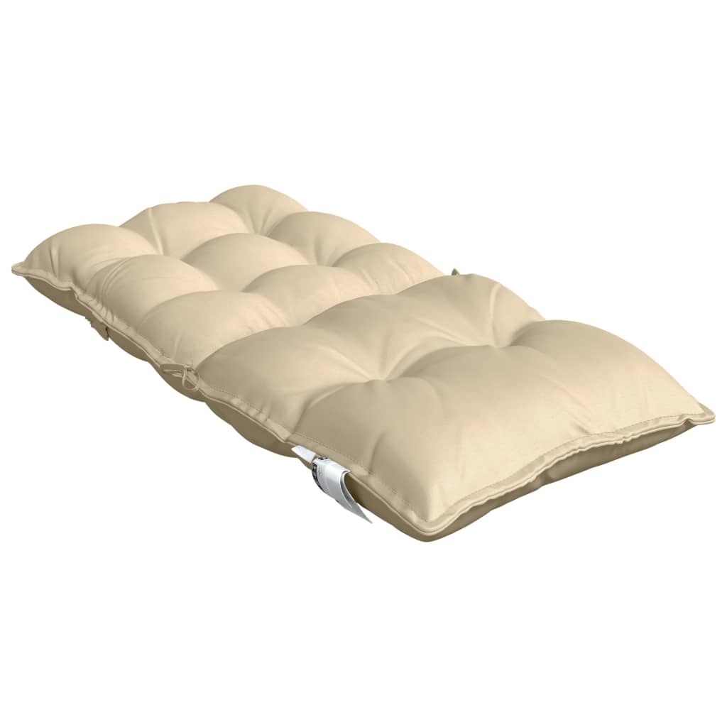 vidaXL Coussins de chaise longue dossier bas 6 pcs Tissu Oxford beige
