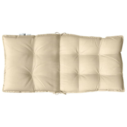vidaXL Coussins de chaise longue dossier bas 6 pcs Tissu Oxford beige