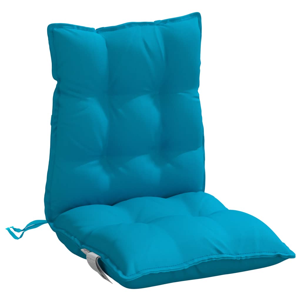 vidaXL Coussins pour chaises basses 6 pcs Bleu clair Tissu Oxford
