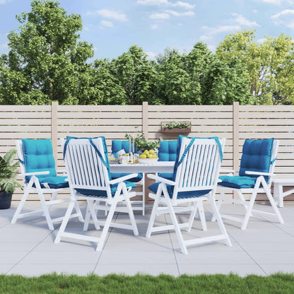 vidaXL Coussins pour chaises basses 6 pcs Bleu clair Tissu Oxford