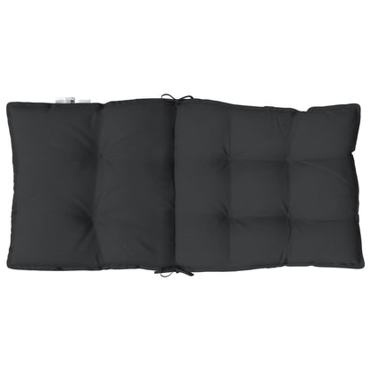 vidaXL Niedriglehner-Auflagen 4 Stk. Schwarz Oxford-Gewebe