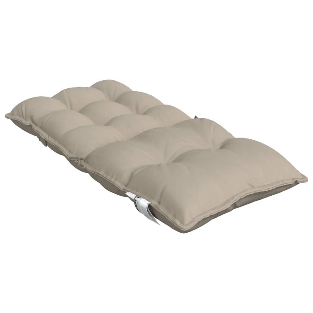 vidaXL Coussins pour chaises basses 4 pcs. Taupe Tissu Oxford