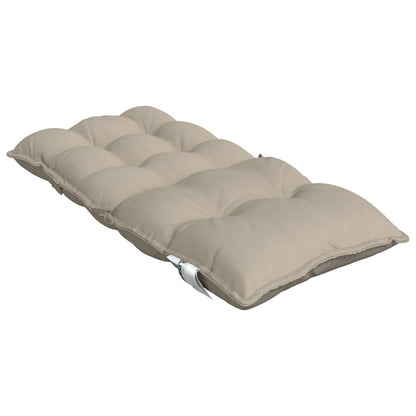 vidaXL Niedriglehner-Auflagen 6 Stk. Taupe Oxford-Gewebe