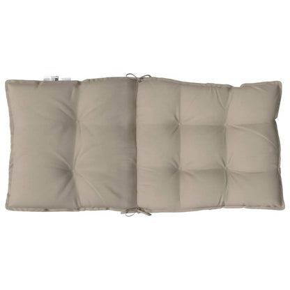 vidaXL Niedriglehner-Auflagen 6 Stk. Taupe Oxford-Gewebe