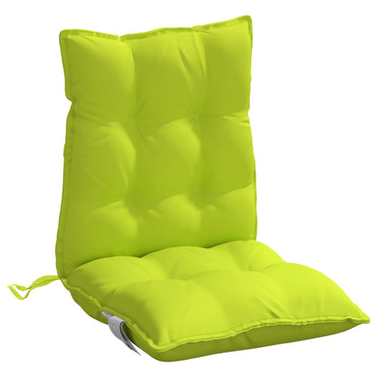 vidaXL Coussins pour chaises basses 4 pcs Vert vif Tissu Oxford