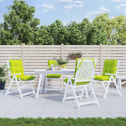 vidaXL Coussins pour chaises basses 4 pcs Vert vif Tissu Oxford