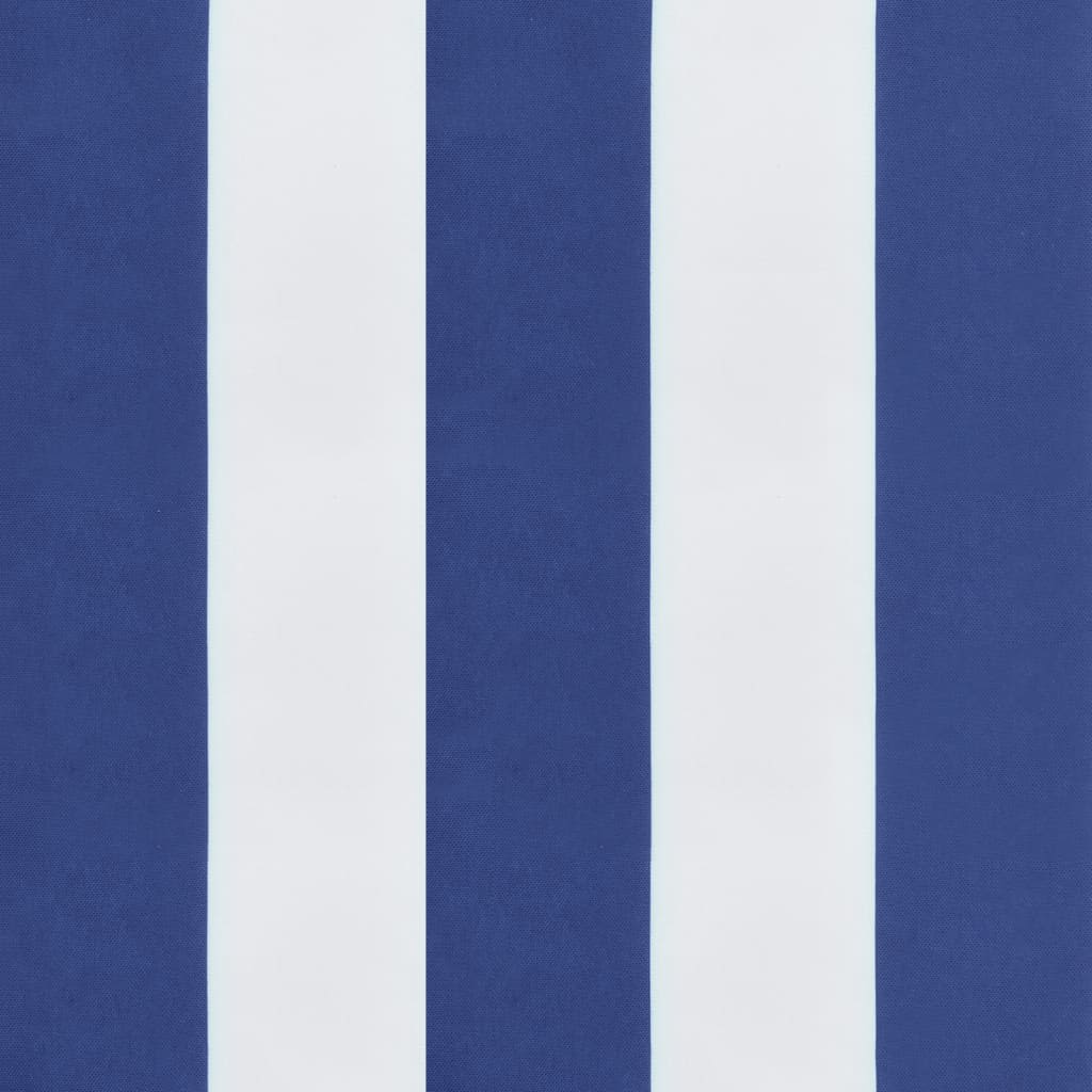 vidaXL Niedriglehner-Auflagen 2 Stk. Blau Weiß Gestreift Oxford-Gewebe