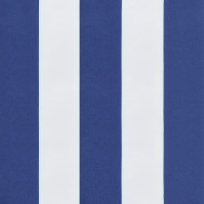 vidaXL Niedriglehner-Auflagen 2 Stk. Blau Weiß Gestreift Oxford-Gewebe