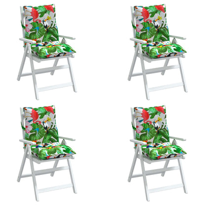 vidaXL Coussins de dossier bas 4 pcs Tissu Oxford multicolore