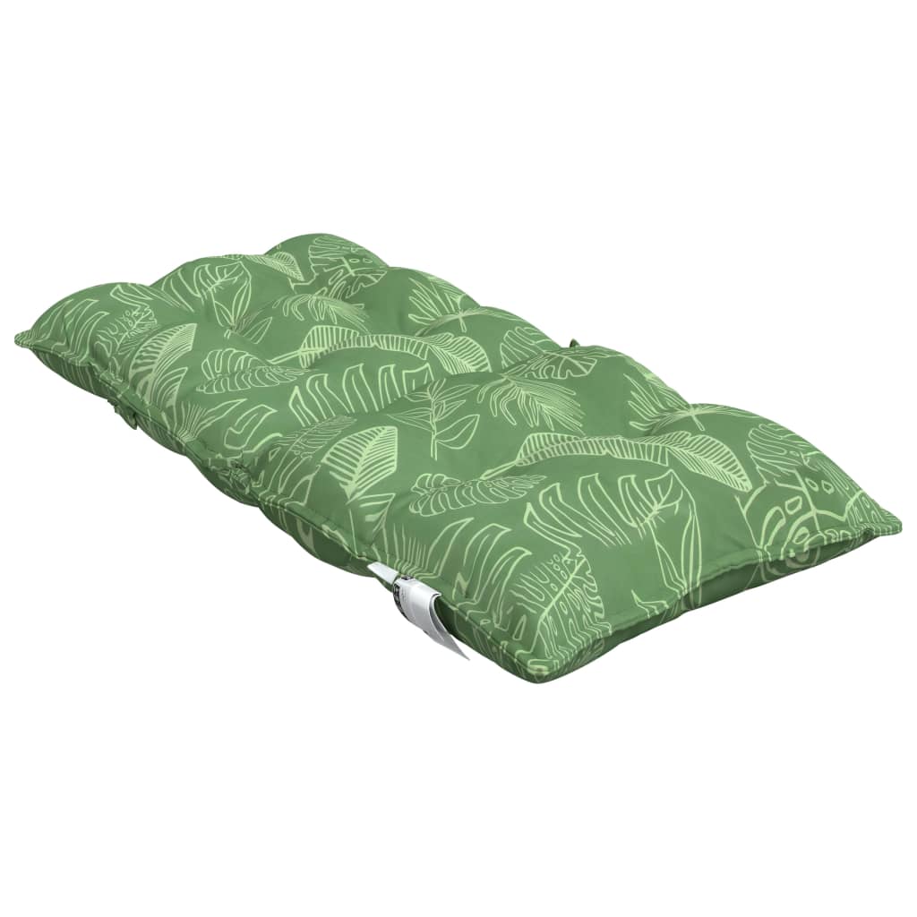 vidaXL Coussins pour chaises basses 4 pcs Motif feuille Tissu Oxford