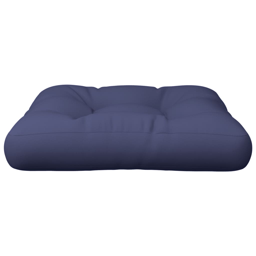 vidaXL Coussin de palette Bleu marine 60x60x12 cm Tissu