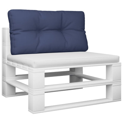 Palettenkissen Marineblau 80x40x12 cm Stoff